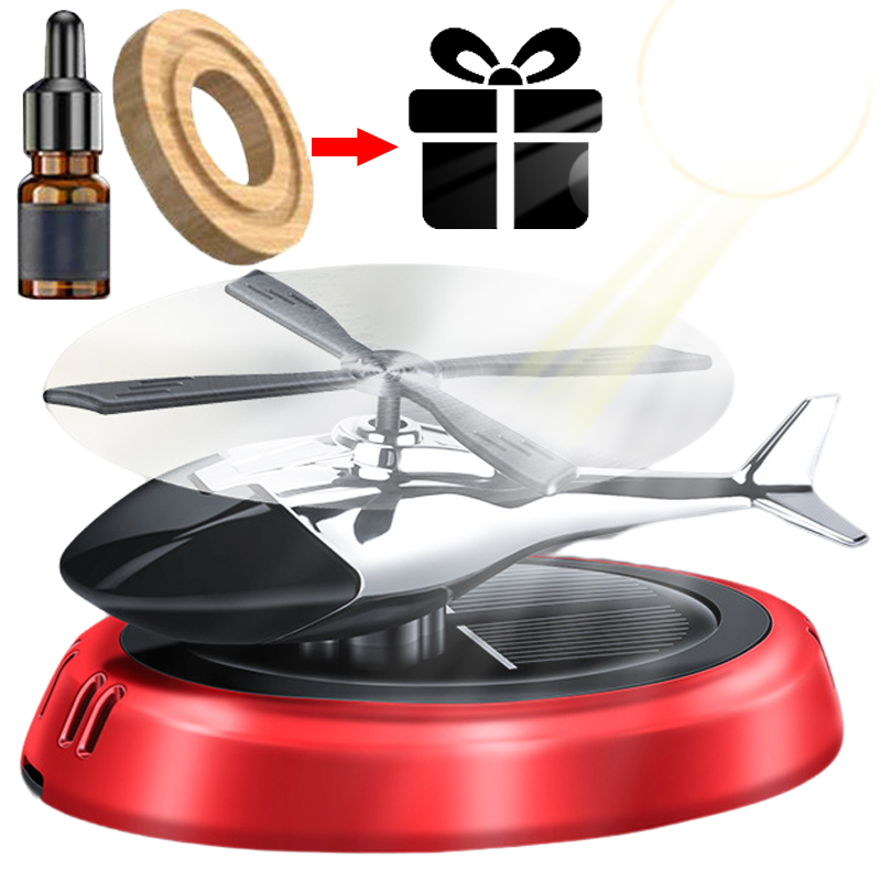 Perfume Gardenia Fragrance - Elicottero solare rotante auto diffusore di