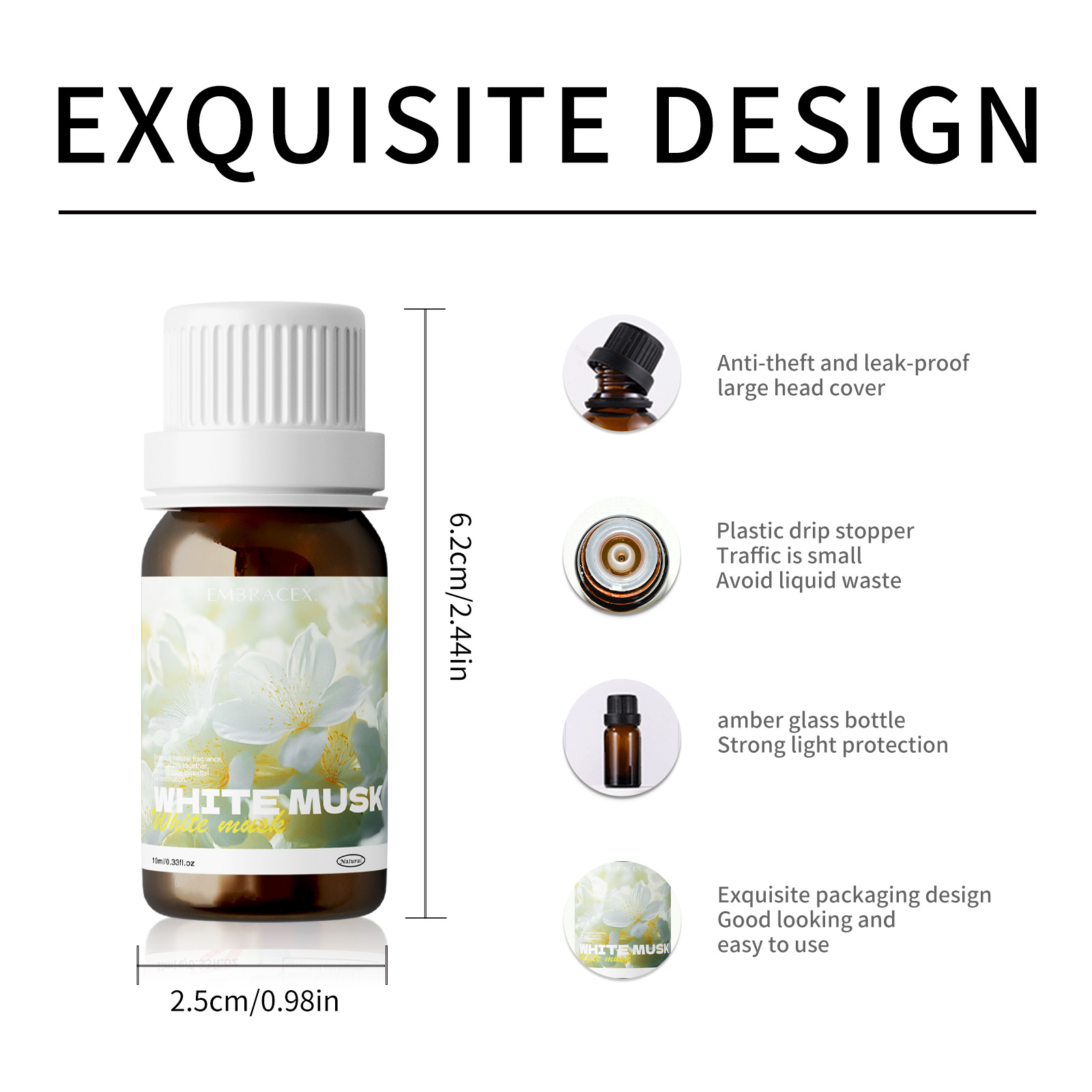 Olio di Muschio Bianco 10ml, O - Musk White Oil recensione e prezzo